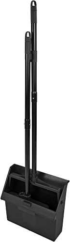 Carlisle Duo-Pan Dust Pan and Broom Set with Clip 36 Inches Black