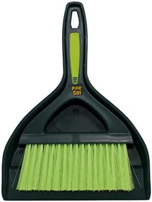 Pine-Sol Mini Dustpan and Brush Set - Portable Compact Green