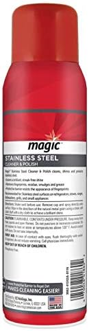 Magic Stainless Steel Cleaner Aerosol - 17 Ounce 2 Pack