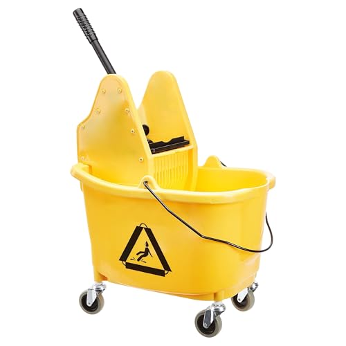 Amazon Basics 35-Quart Rectangular Mop Bucket with Wringer