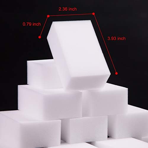 100 Pack Magic Sponge Eraser - Thick Long Lasting Melamine Cleaning Sponges