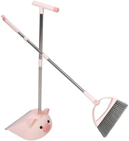 Minkissy 1 Set Plastic Broom Dustpan for Kids Cleaning
