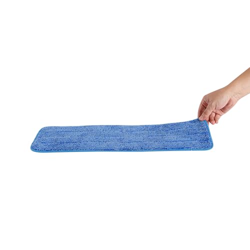 Restaurantware Clean Tek Professional Mop Pad - Blue Microfiber Heavy-Duty Reusable