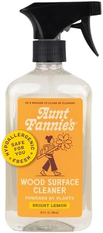 Aunt Fannies Wood Cleaner No-Wax 169 Ounces Lemon Scent