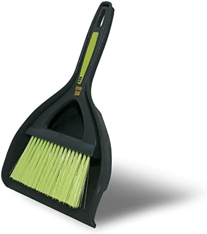 Pine-Sol Mini Dustpan and Brush Set - Portable Compact Green