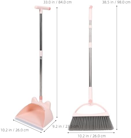 Minkissy 1 Set Plastic Broom Dustpan for Kids Cleaning