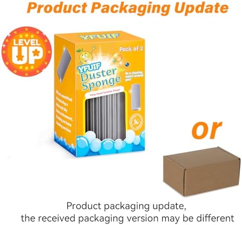 2-Pack Magic Sponge Duster for Baseboards and Windows