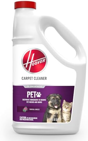 Hoover Pet Carpet Cleaner Solution 128 oz Tropical Breeze 1
