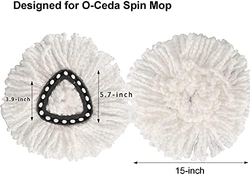 Yision 12PCS Microfiber Spin Mop Replacement Heads