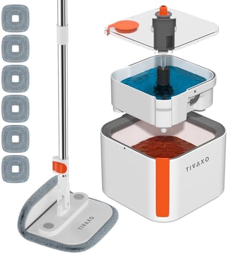 TIVAXO Mop and Bucket Set with Water Separation