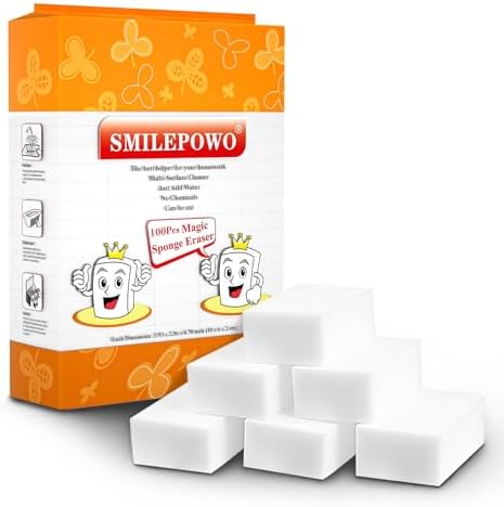 Magic Sponge Eraser 100 Pack - Multi Surface Cleaner