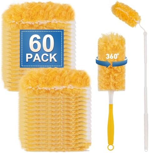 YHOVID Heavy Duty Duster Refills with 360 Handle