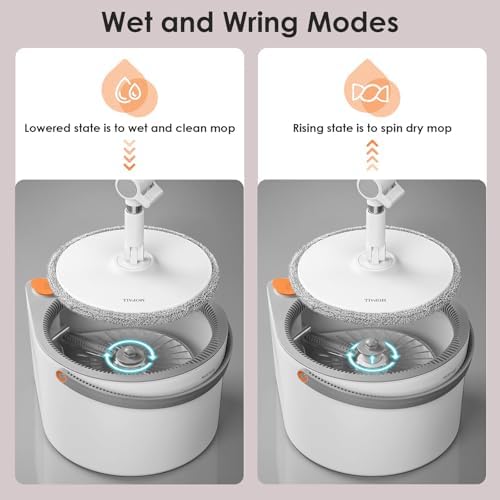 MOPALL Spin Mop and Bucket with Wringer Set