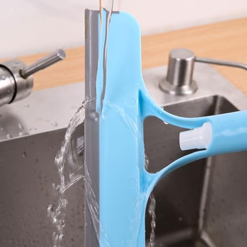 3 in 1 Window Cleaner with Spray Bottle 1PCS Blue