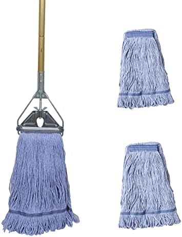 Midoneat Heavy Duty String Mop Set with 3 Replacement Heads