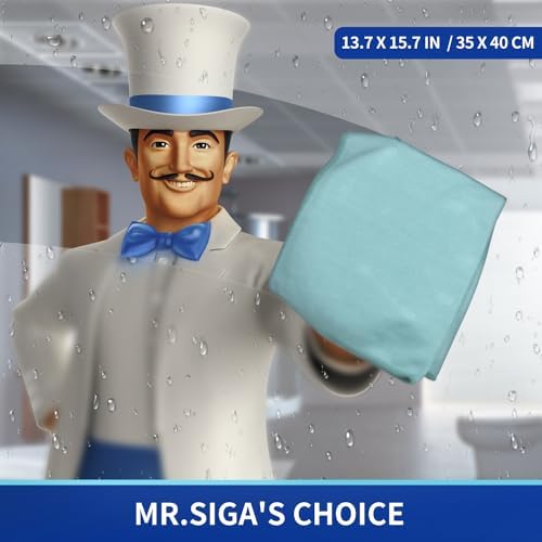MRSIGA Ultra Fine Microfiber Cloths Pack of 12 35x40cm