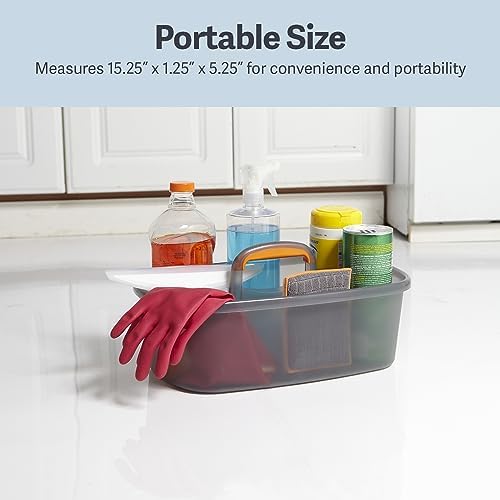 Casabella Plastic Cleaning Storage Caddy with Handle 185 Gallon