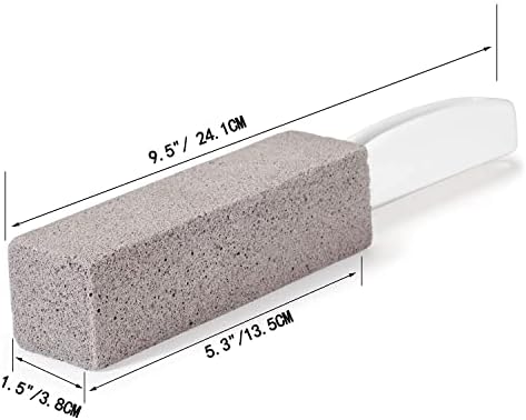 FALAMON 2 Pack Pumice Stones with Handle for Toilet and Kitchen Cleaning
