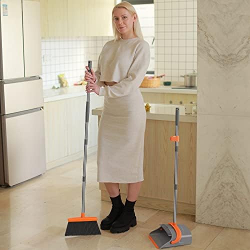 Ivandar Broom and Dustpan Set for Home and Office