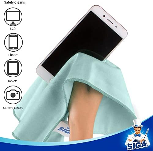 MRSIGA Ultra Fine Microfiber Cloths Pack of 12 35x40cm