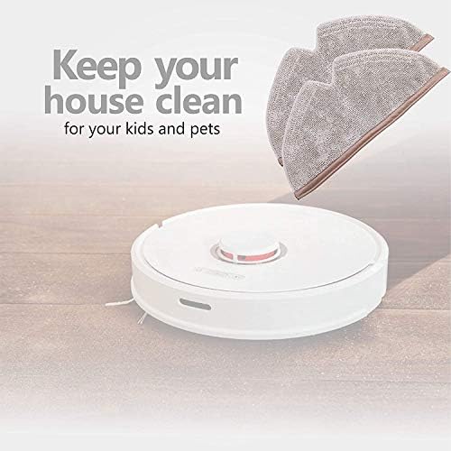 KEEPOW Microfiber Mop Cloth 12-Pack for Roborock Robot Vacuums