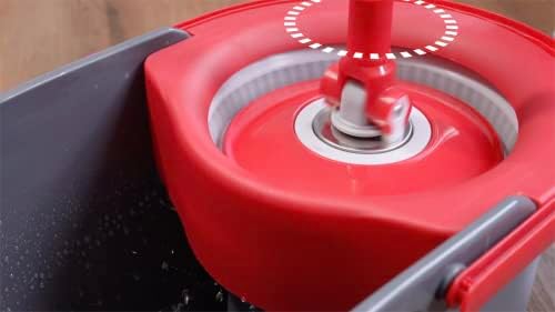 SIMPLI-MAGIC 79349 Spin Mop System with 3 Microfiber Mop Heads