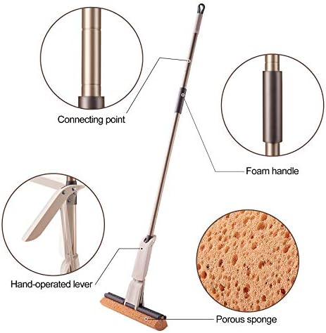 Eyliden Sponge Mop with Extra Refills for Efficient Floor Cleaning