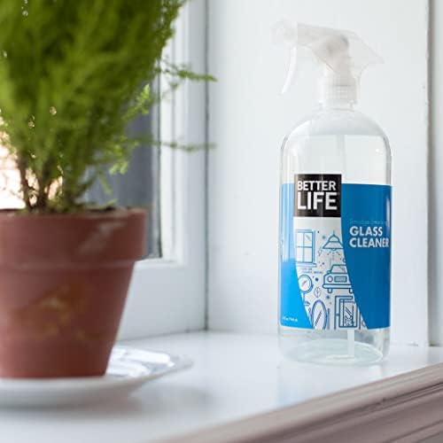 Better Life Natural Streak Free Glass Cleaner 32 Ounces Pack of 2 1
