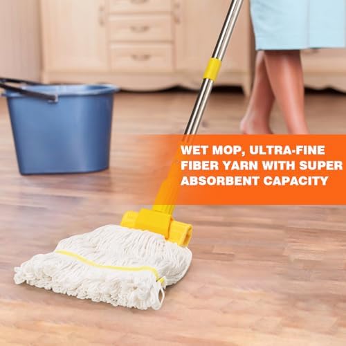 Conliwell Heavy Duty Clip Mop with 48 Handle