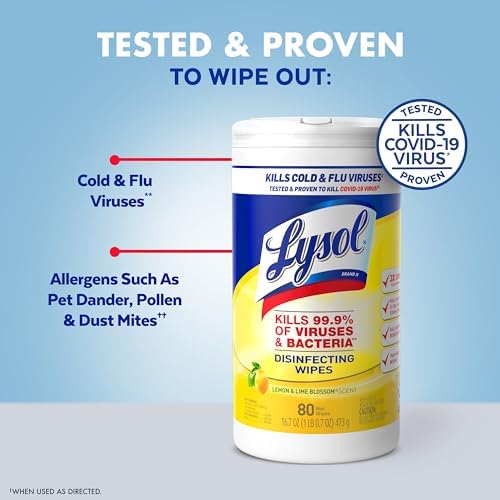 Lysol Disinfectant Wipes - Lemon Lime Blossom 4 Pack