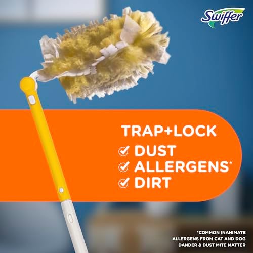 Swiffer Duster Heavy Duty Dusting Kit with 3 ft Handle