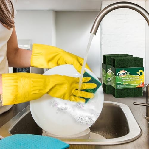 SCRUBIT Scouring Pads - Heavy Duty Reusable Cleaning Tools