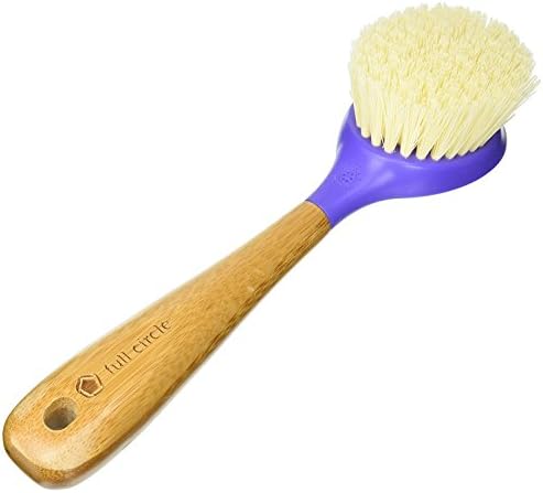 Full Circle Be Good Bamboo Handle Dish Brush Purple 1