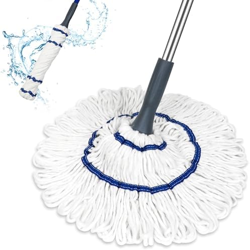 Silkyhose Self-Wringing Twist Mop for Dry Wet Cleaning