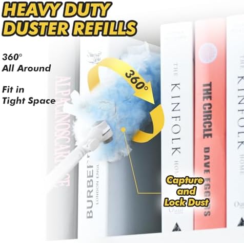 JOJOCLEAN 6 ft Extendable Duster Handle with 10 Refills 1