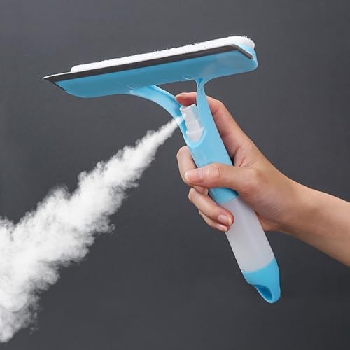 3 in 1 Window Cleaner with Spray Bottle 1PCS Blue