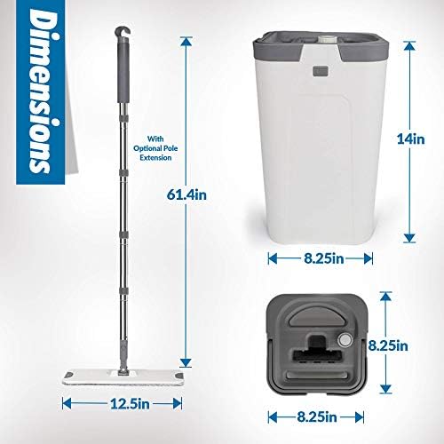 X3 Mop with 3 Reusable Microfiber Pads
