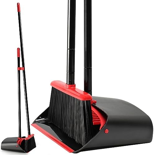 TreeLen Broom and Dustpan Set for Home