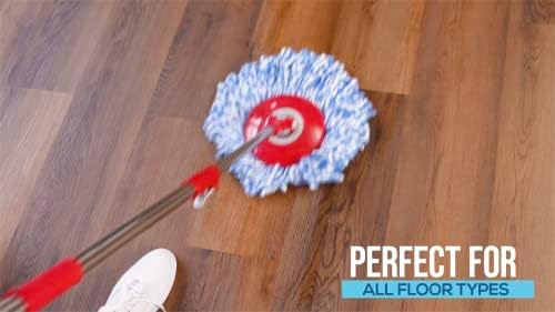SIMPLI-MAGIC 79349 Spin Mop System with 3 Microfiber Mop Heads