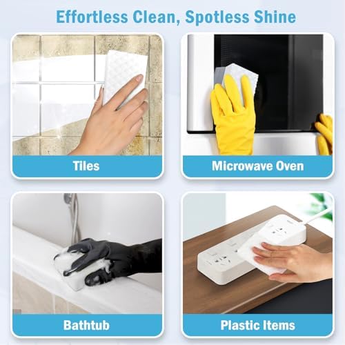 AIDEA Magic Sponges Cleaning Eraser 12 Pads Multi-Surface Use