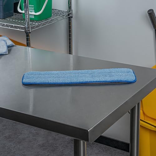 Restaurantware Clean Tek Professional Reusable Mop Pad Blue Microfiber