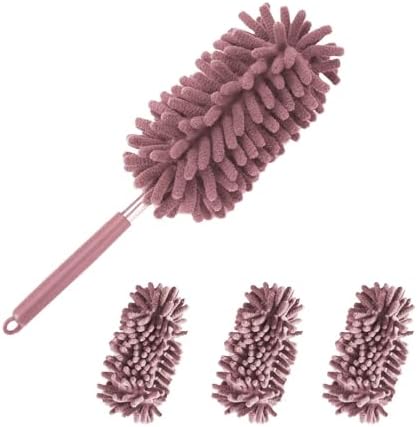 4Pcs Reusable Microfiber Dusters with Extension Pole