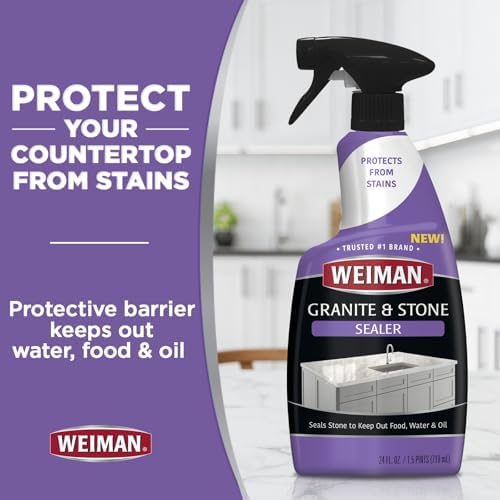 Weiman Disinfecting Granite Stone Cleaner and Sealer Kit - 24 oz Each 1