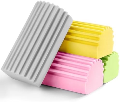 4-Pack Reusable Magic Duster Sponge for Cleaning
