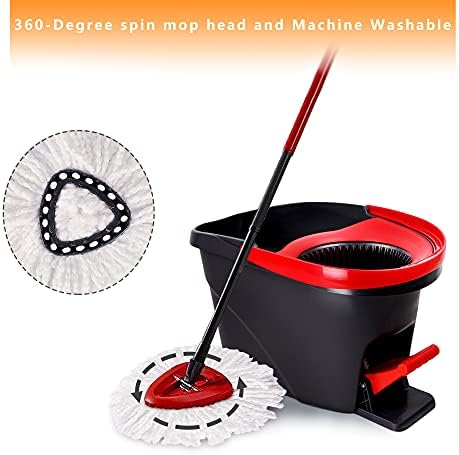 Yision 12PCS Microfiber Spin Mop Replacement Heads