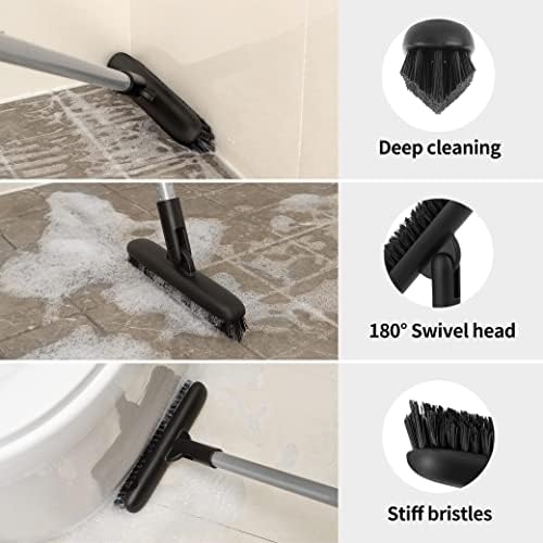 MRSIGA Heavy Duty Grout Scrubber with Long Handle