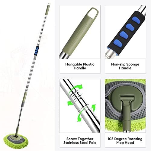 SLIIMU Wall Cleaner with 66 Long Handle