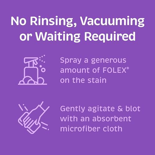 Folex 2 Carpet Spot Removers 2 Reusable Microfiber Cloths