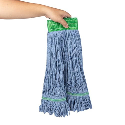 Restaurantware Mop Head Refill - 24 Ounce 5 Inch Headband Cotton Blend Machine Washable