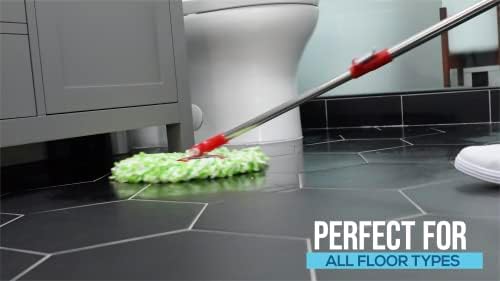 SIMPLI-MAGIC 79349 Spin Mop System with 3 Microfiber Mop Heads